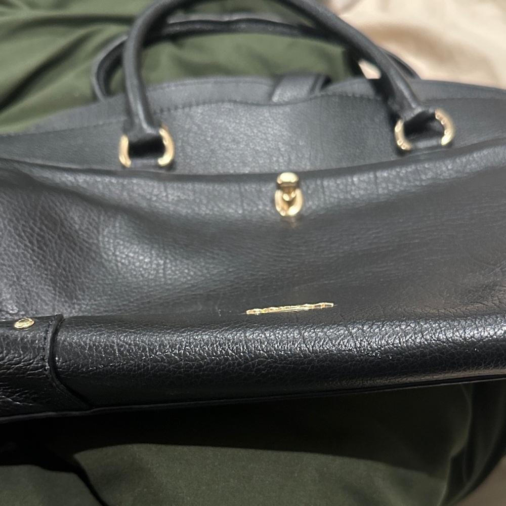Coach Black Pebbled Leather Shoulder Bag - Picture 3 of 3